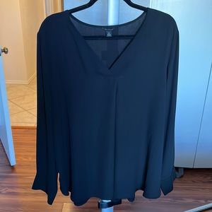 Ann taylor mixed media blouse